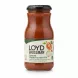 Jar of Loyd Grossman Tomato Spinach Ricotta Sauce with label showing ingredients