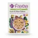 Box of Freee Organic Fruit & Fibre Flakes cereal showing front design with bowl of flakes