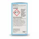 Back packaging of ASDA blue toilet in cistern blocks with caution and usage info