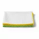 Minky Microfibre Kitchen Cloths pack showing two cloths with yellow and green edging