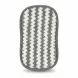 Minky anti-bacterial kitchen cleaning pad in grey and white zig-zag pattern