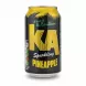 Can of KA Sparkling Pineapple soft drink held in hand