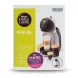 Box featuring the DeLonghi NESCAFÉ Dolce Gusto Mini Me Coffee Machine with coffee drinks displayed