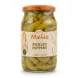 Jar of Melis Pickled Peppers showing label front