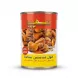 Enhanced Front view of a can of Safa Foods Plain Fava Beans Whole Bean held in hand