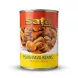 Enhanced Clear English label of Safa Foods Plain Fava Beans Whole Bean can