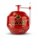 Enhanced Front view of YAMI Fresh Coconut with red packaging and attached straw
