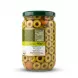 Enhanced Back label of Sofra Sliced Green Olives jar with nutrition info