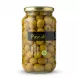 Enhanced Front view of Pascali Stuffed Green Olives jar with label