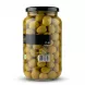 Enhanced Back label with barcode and product details on Pascali Green Olives jar