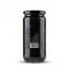 Enhanced Back label with barcode on Pascali Whole Black Olives in Brine jar