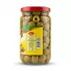 Enhanced California Garden pitted green olives back label with barcode