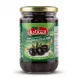 Enhanced Front view of Alsaadah Salqini Black Olives jar 660g