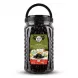 Enhanced Front view of Marbir Natural Black Olives with Oil 1.4kg jar