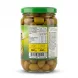 Enhanced Back view showing nutrition and barcode on Green Gardens Valley Green Olives jar