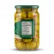 Enhanced Side view showing nutrition information and olives in Durra jar
