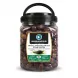 Enhanced Front view of Marmarabirlik Natural Black Olives 965g jar