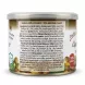 Enhanced Back of Bodrum Canned Lentils in Sauce tin showing detailed ingredients and nutritional information