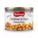 Enhanced Front view of Bodrum Chickpeas in Sauce tin held in hand