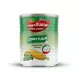 Enhanced Front view of Iraqna Al Habeeb Corn Flour tin, green and white design