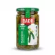 Enhanced Front view of Badr Cucumbers In Brine (Midget) jar on supermarket shelf
