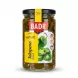 Enhanced Front label of Badr Pickled Jalapeno 600g jar held in hand