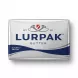 Enhanced Lurpak Slightly Salted Butter 200g held in hand front view