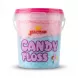 Enhanced Front of Jellyman Candy Floss Tub with pink and blue candy floss and bright lid