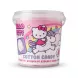 Enhanced Front of Hello Kitty strawberry cotton candy tub with unicorn design