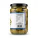 Enhanced Back of Attis Whole Green Olives jar showing nutrition information and barcode