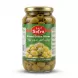 Enhanced Front label of Sofra Pitted Green Olives 935g jar showing product branding and olives.