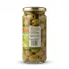 Enhanced Back of Sofra Pitted Green Olives jar showing ingredients and barcode