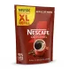 Enhanced Side view of Nescafé XL Refill coffee bag highlighting 98% less packaging weight