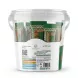 Enhanced Hijazi Taste Tamriya with Millet 350g plastic tub side view showing individually wrapped snacks