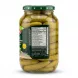Enhanced Back view showing nutrition facts and producer details of Durra Pickled Wild Cucumber jar