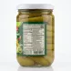 Enhanced Back label showing nutrition and ingredients of Alsaadah Pickled Armenian Cucumber