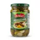 Enhanced Front label view of Al Saadah Pickled Cucumber with Garlic & Pepper jar