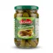 Enhanced Hand holding a jar of AlSaadah Pickled Cucumber 660g in a grocery aisle