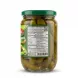 Enhanced Rear label of AlSaadah Pickled Cucumber jar showing nutrition facts and barcode
