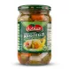 Enhanced Front view of Alsaadah Mixed Pickles 660g jar held in store aisle