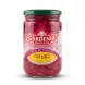 A professional e-commerce photo showing a glass jar of Gardenia Grain D'Or Pickled Turnips on a clean white background. The jar has a green lid and is filled with vibrant pink picked turnips, with a detailed label in English, French, and Arabic.