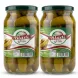 A special offer set of two glass jars containing Bladi Pickled Cucumbers, with original labels and lids, presented on a white studio background.
