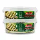 Enhanced Alsadadh Halva with Pistachio 700g side label closeup with pistachio pieces