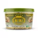 Enhanced Front view of ALTAJ Halawa Tahinia with Pistachio 400g tub