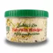 Enhanced Green Gardens Valley halva with pistachios container side view with product name