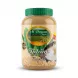 A 1:1 professional e-commerce product photograph of an 800g jar of Al Dayaa Fields Tahina Sesame Paste, centered on a clean white background with soft, even shadowing. The product features a prominent green and white label with imagery of green fields and sesame seeds, and clear text in both English and Arabic.