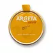 Enhanced Sealed top of Argeta Junior chicken paté tub with branding and website