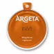 Enhanced Opened lid of Argeta Halal Chicken Pâté tin showing Argeta branding