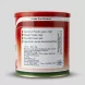 Enhanced Back of Anjoman Pasteurized Tomato Paste tin showing ingredients and manufacturer information
