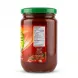A 1:1 professional e-commerce photo of the back of a Yamama Tomato Paste glass jar with a green lid, showcasing the nutrition facts and ingredients label against a white background with a soft shadow.